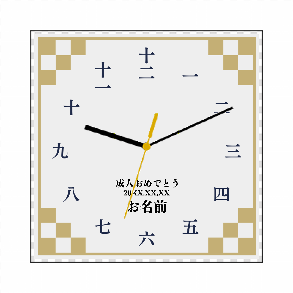seventeen JUN アクリル時計 写真付き 新品未使用 正方形アクリル時計 1個からオリジナルで制作可能 インテリアに